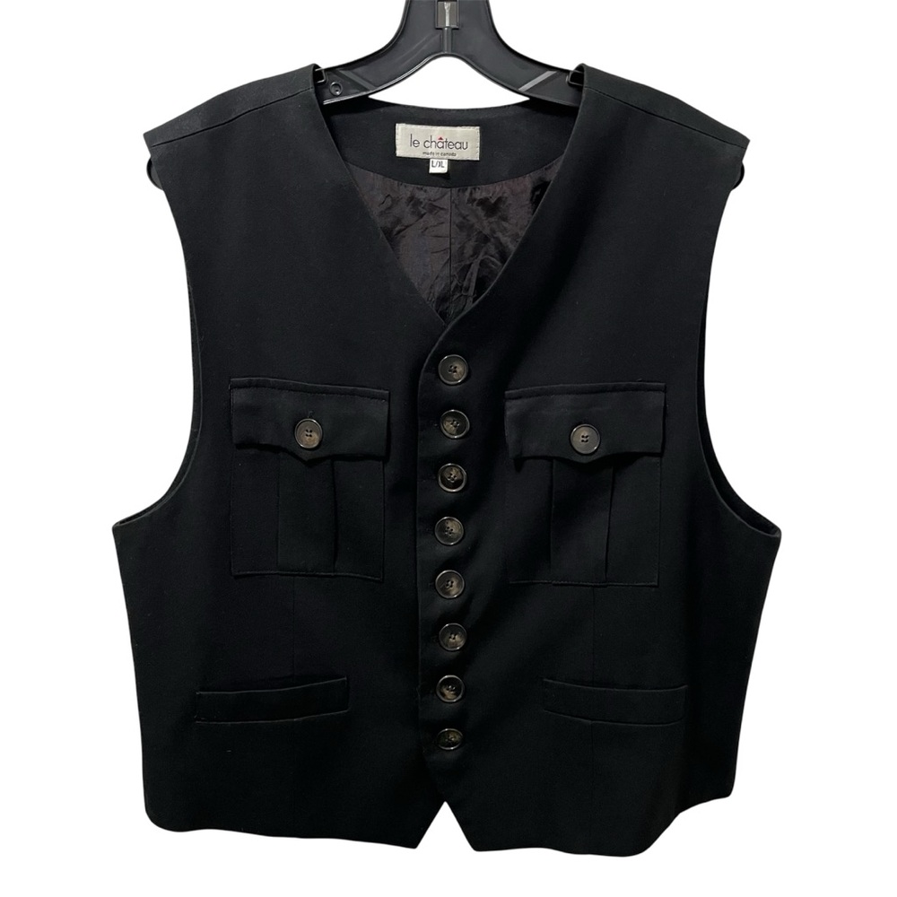 Vintage Le Château Black Vest